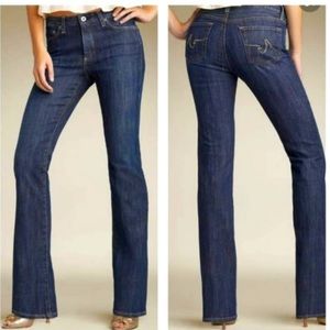 AG Adriano Goldschmied Elite Bootcut Denim Blue Jeans Size 27 EUC